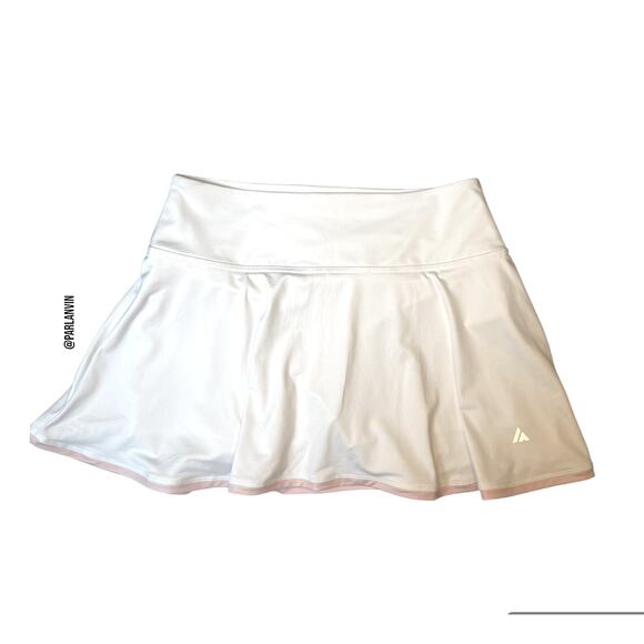 Ace Athletics Exercise Workout Tennis Athletic Skirt Skort White Size S NWOT - Picture 2 of 7